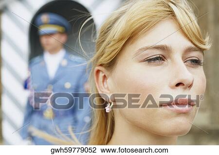 Close-up of a young woman View Large Photo Image Stock Image - Close-up of a young woman. Fotosearch