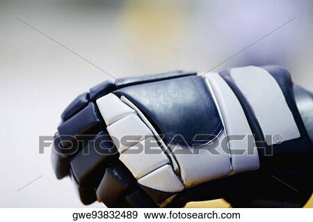 Close-up of an ice hockey glove View Large Photo Image Stock Photo - Close-up of an ice hockey glove. Fotosearch