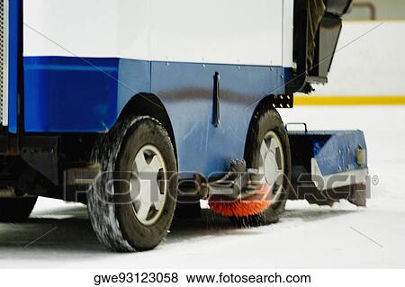 Close-up of an ice resurfacing machine in an ice rink View Large Photo Image Stock Photo - Close-up of an ice resurfacing machine in an ice rink. Fotosearch