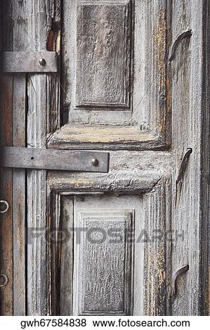 Stock Photo - Close-up of an old door. Fotosearch