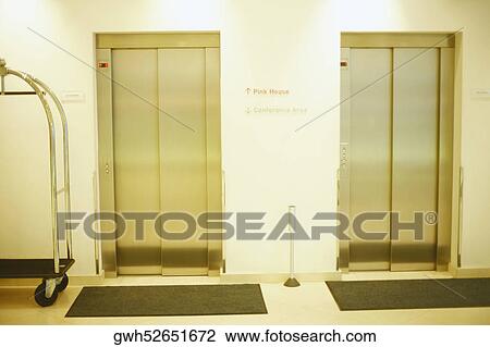 Doormats in front of elevators View Large Photo Image Stock Image - Doormats in front of elevators. Fotosearch