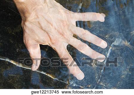 Stock Photography - High angle view of a human hand. Fotosearch
