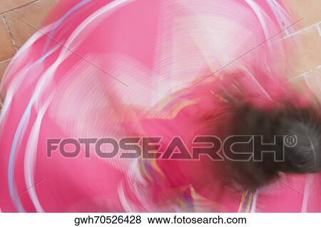 High angle view of a woman dancing View Large Photo Image Stock Photo - High angle view of a woman dancing. Fotosearch