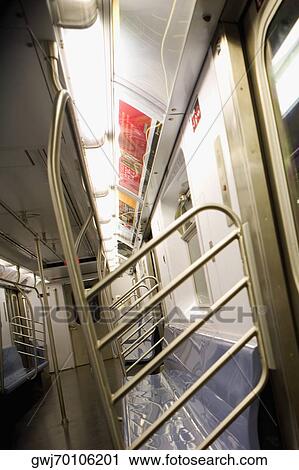 Interiors of a subway train, New York City, New York State, USA View Large Photo Image Stock Image - Interiors of a subway train, New York City, New York State, USA. Fotosearch