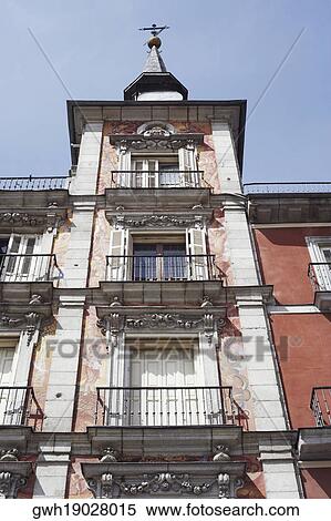 Low angle view of a building, Madrid, Spain View Large Photo Image Stock Photography - Low angle view of a building, Madrid, Spain. Fotosearch