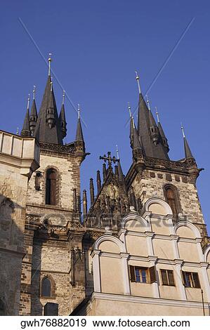 Stock Photo - Low angle view of a church . Fotosearch