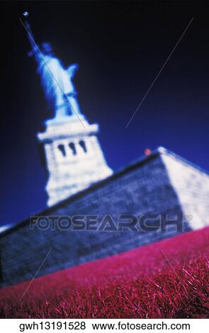 Low angle view of a statue, Statue Of Liberty, New York City, New York State, USA View Large Photo Image Stock Photo - Low angle view of a statue, Statue Of Liberty, New York City, New York State, USA. Fotosearch