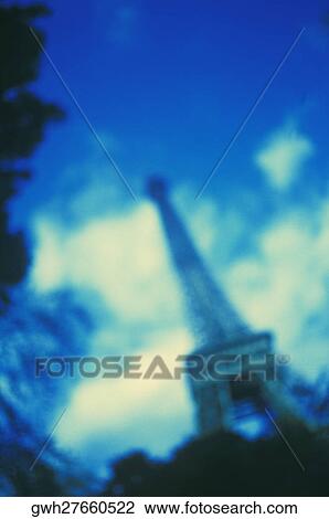 Stock Image - Low angle view of a tower, Eiffel Tower, Paris, France. Fotosearch