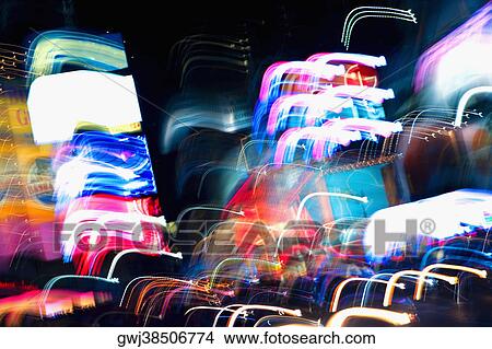 Market lit up at night, New York City, New York State, USA View Large Photo Image Picture - Market lit up at night, New York City, New York State, USA. Fotosearch