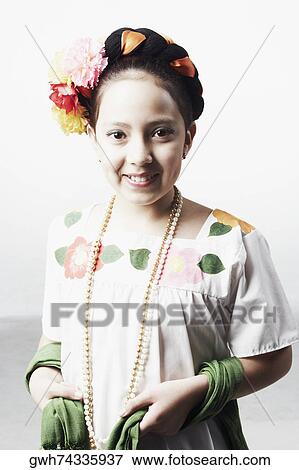 Portrait of a girl smiling View Large Photo Image Stock Photo - Portrait of a girl smiling. Fotosearch