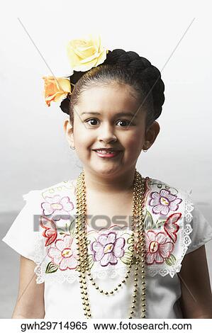 Stock Photography - Portrait of a girl smiling. Fotosearch