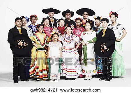 Portrait of a group of people in traditional clothing View Large Photo Image Stock Image - Portrait of a group of people in traditional clothing. Fotosearch