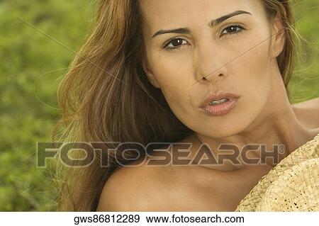 Portrait of a mid adult woman View Large Photo Image Stock Photo - Portrait of a mid adult woman. Fotosearch