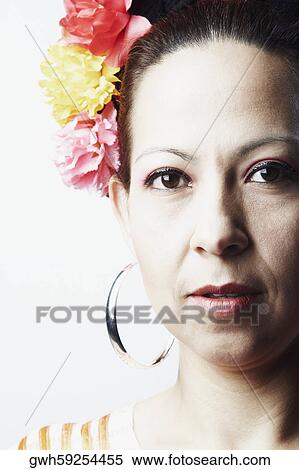 Stock Photography - Portrait of a mid adult woman. Fotosearch