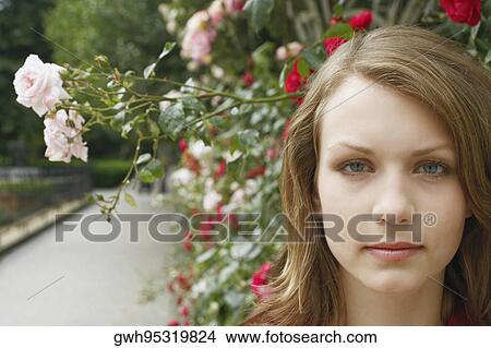 Picture - Portrait of a teenage girl. Fotosearch