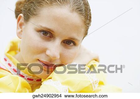 Portrait of a young woman View Large Photo Image Picture - Portrait of a young woman. Fotosearch