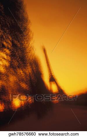 Silhouette of a tower, Eiffel Tower, Paris, France View Large Photo Image Stock Image - Silhouette of a tower, Eiffel Tower, Paris, France. Fotosearch