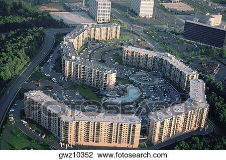 Apartment complex, Tysons Corner, Virginia View Large Photo Image Stock Image - Apartment complex, Tysons Corner, Virginia . Fotosearch