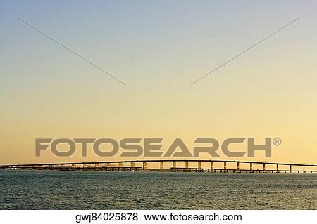 Bridge across the sea, Miami, Florida, USA View Large Photo Image Stock Photo - Bridge across the sea, Miami, Florida, USA. Fotosearch