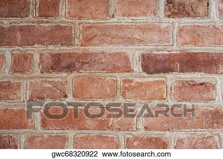 Stock Image - Close-up of a brick wall. Fotosearch