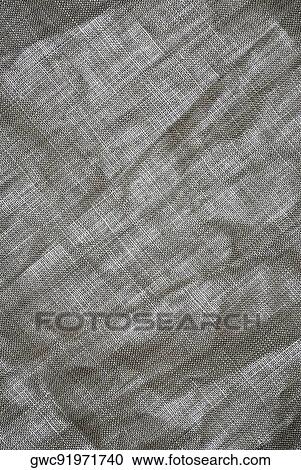 Stock Image - Close-up of a burlap textile. Fotosearch