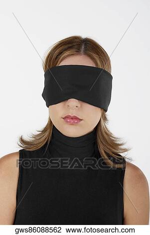 Close-up of a businesswoman blindfolded View Large Photo Image Stock Image - Close-up of a businesswoman blindfolded. Fotosearch