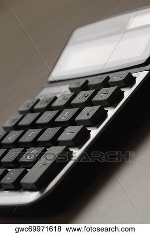 Stock Photo - Close-up of a calculator. Fotosearch