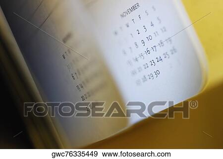Close-up of a calendar View Large Photo Image Stock Photo - Close-up of a calendar. Fotosearch
