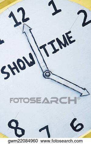 Stock Image - Close-up of a clock. Fotosearch