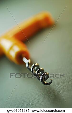 Close-up of a corkscrew View Large Photo Image Stock Photography - Close-up of a corkscrew. Fotosearch