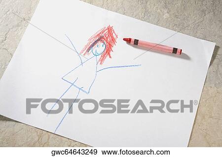 Close-up of a doll drawn on a paper View Large Photo Image Stock Photo - Close-up of a doll drawn on a paper. Fotosearch