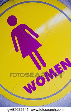 Close-up of a female sign board View Large Photo Image Stock Photography - Close-up of a female sign board. Fotosearch