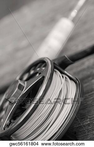 Close-up of a fishing reel View Large Photo Image Picture - Close-up of a fishing reel. Fotosearch