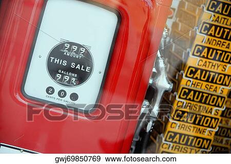 Close-up of a gas pump View Large Photo Image Stock Photo - Close-up of a gas pump. Fotosearch