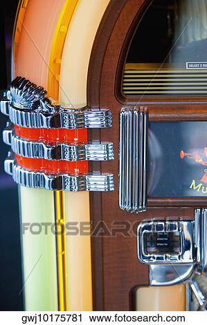 Close-up of a jukebox View Large Photo Image Stock Image - Close-up of a jukebox. Fotosearch