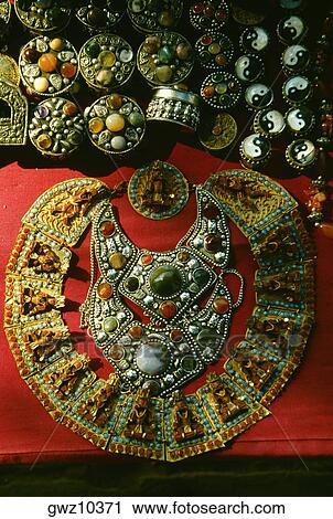 Close-up of a necklace, Nepal View Large Photo Image Stock Image - Close-up of a necklace, Nepal. Fotosearch