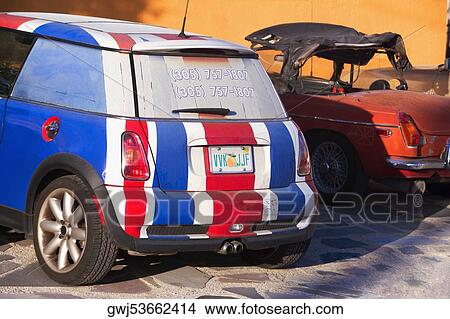 Close-up of a painted car, Miami, Florida, USA View Large Photo Image Picture - Close-up of a painted car, Miami, Florida, USA. Fotosearch