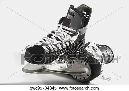 Stock Photography - Close-up of a pair of ice skates. Fotosearch
