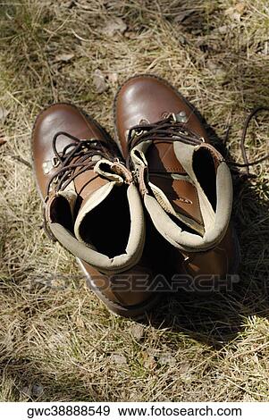 Stock Photo - Close-up of a pair of wading boots. Fotosearch