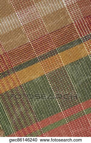 Stock Image - Close-up of a pattern on fabric. Fotosearch