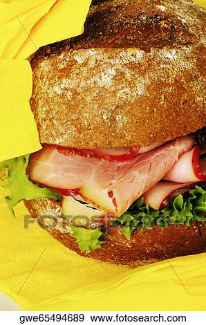 Close-up of a roast beef burger View Large Photo Image Stock Photo - Close-up of a roast beef burger. Fotosearch