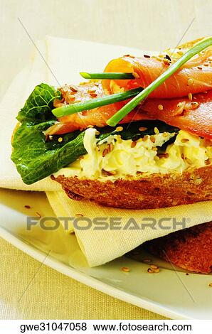 Stock Photo - Close-up of a sandwich. Fotosearch