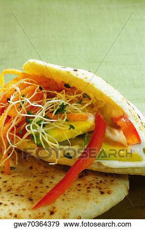 Close-up of a sandwich View Large Photo Image Stock Photo - Close-up of a sandwich. Fotosearch