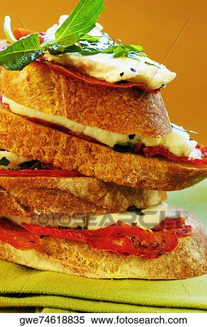 Close-up of a sandwich View Large Photo Image Stock Photography - Close-up of a sandwich. Fotosearch