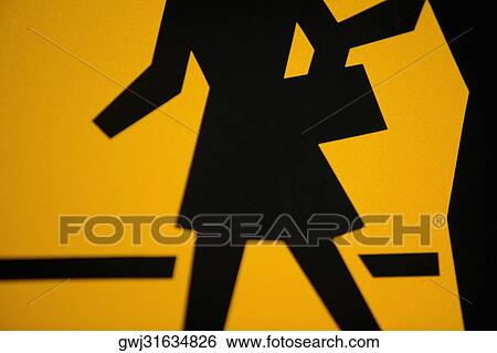 Close-up of a school crossing sign View Large Photo Image Stock Photograph - Close-up of a school crossing sign. Fotosearch
