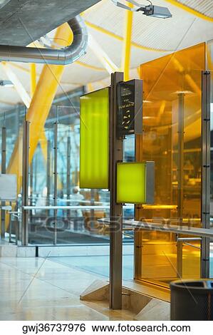 Close-up of a security machine on the door of an airport, Madrid, Spain View Large Photo Image Stock Photograph - Close-up of a security machine on the door of an airport, Madrid, Spain. Fotosearch