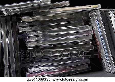 Close-up of a stack of CD cases View Large Photo Image Stock Photography - Close-up of a stack of CD cases. Fotosearch
