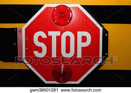 Stock Image - Close-up of a stop sign. Fotosearch