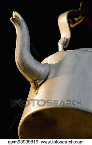 Close-up of a tea kettle View Large Photo Image Stock Photo - Close-up of a tea kettle. Fotosearch