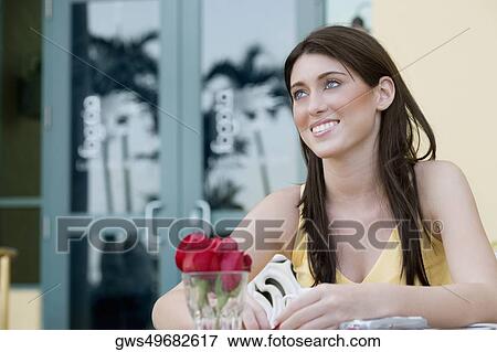 Close-up of a teenage girl smiling View Large Photo Image Stock Photo - Close-up of a teenage girl smiling. Fotosearch